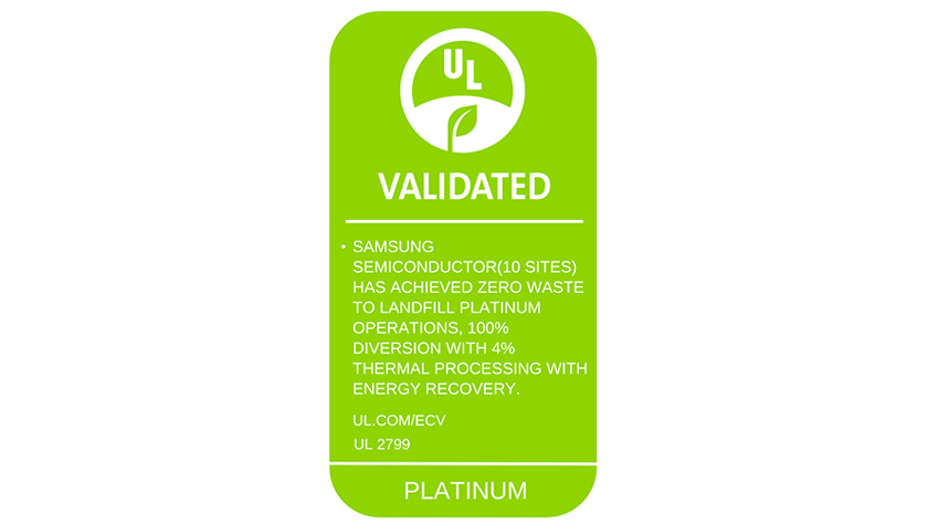 Samsung Electronics Achieves UL Solutions’ ‘Zero Waste to Landfill’ Platinum Designation Across All Global Manufacturing Sites