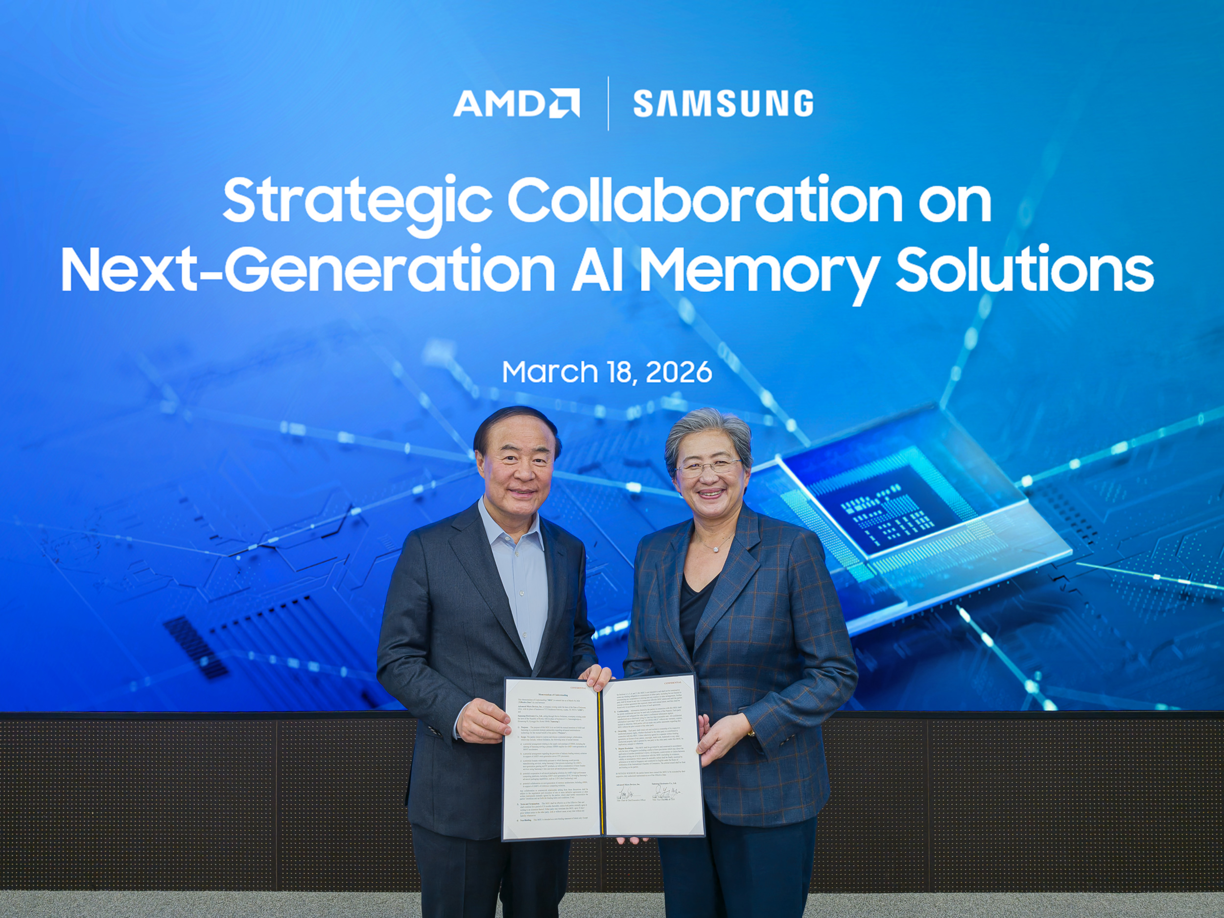 Samsung and AMD Expand Strategic Collaboration on Next-Generation AI Memory Solutions