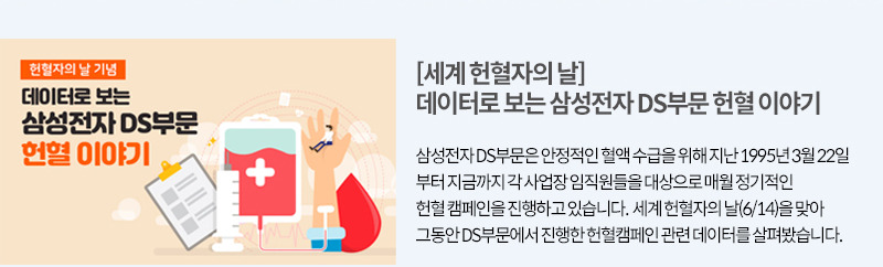 데이터로 보는 삼성전자 DS부문 헌혈 이야기
