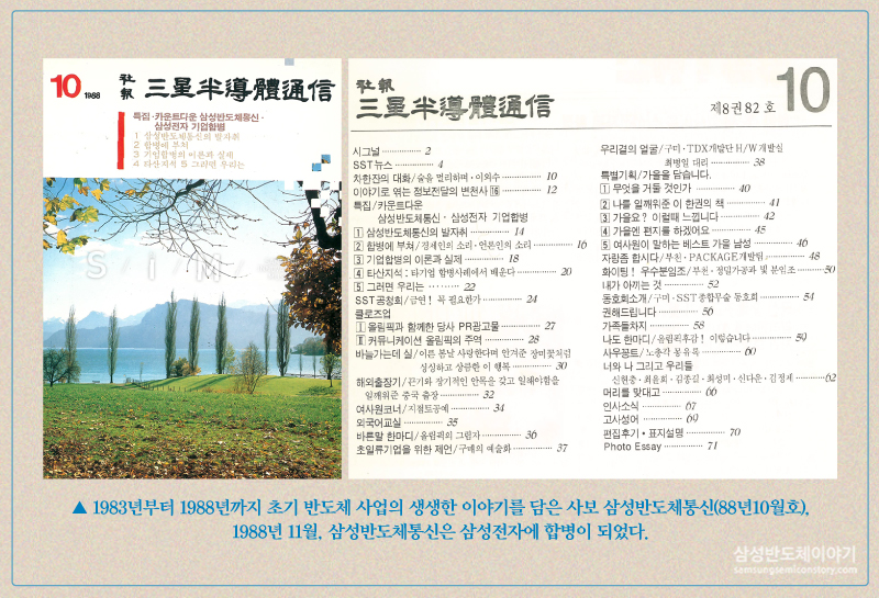 사보 삼성반도체 통신(1983.01~1988.10)