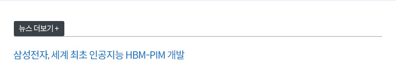 삼성전자 HBM-PIM개발
