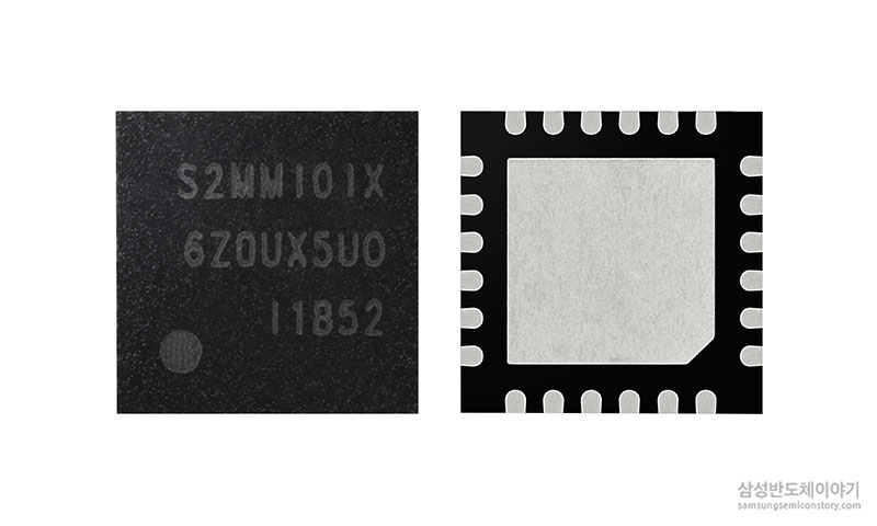 ▲최신 고속 충전 규격 'USB-PD 3.0'을 지원하는 전력전달제어 반도체 'MM101'