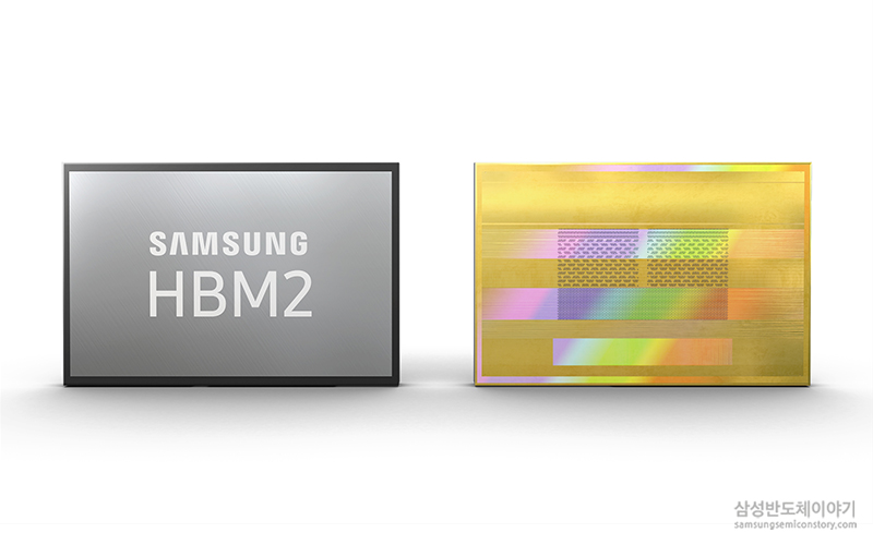 ▲삼성전자 '2세대 8GB HBM2 D램' 이미지