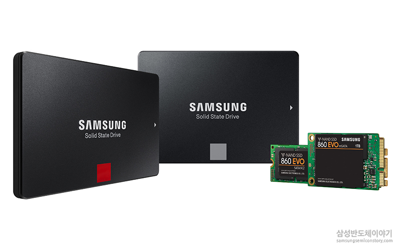 ▲삼성전자 SATA SSD '860 PROㆍ860 EVO'