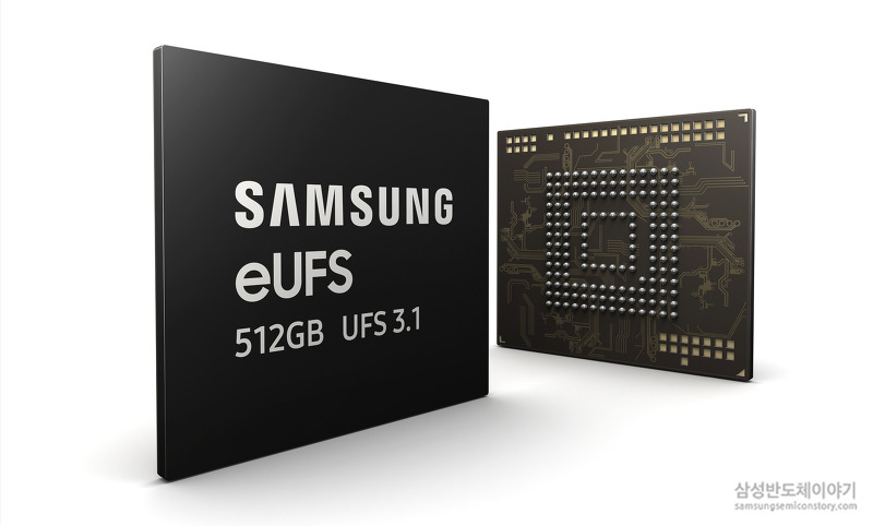 ▲삼성전자 스마트폰 내장 메모리 '512GB eUFS 3.1'