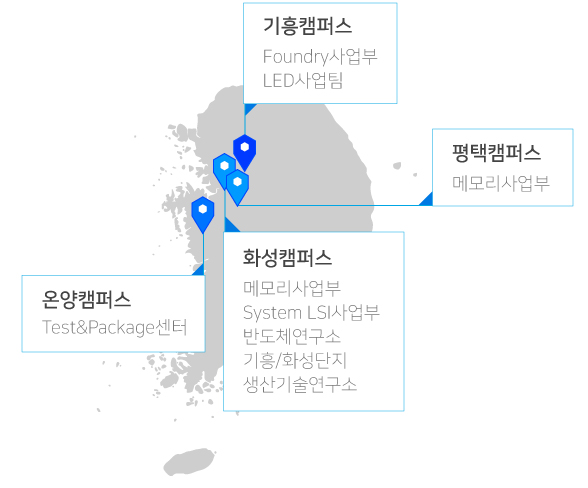 국내 DS 캠퍼스 지도