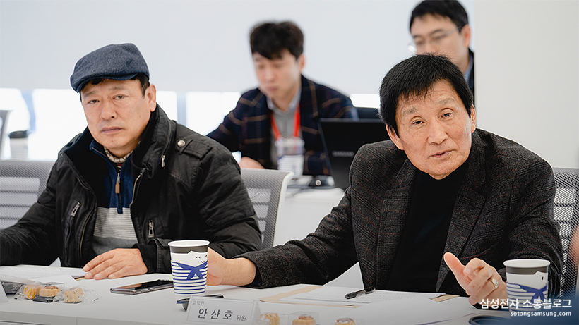환경보호에 대한 제안을 발표하는 안산호 위원(고덕면)