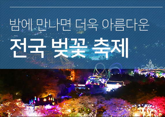 밤에 만나면 더 아름다운 전국 벚꽃 축제