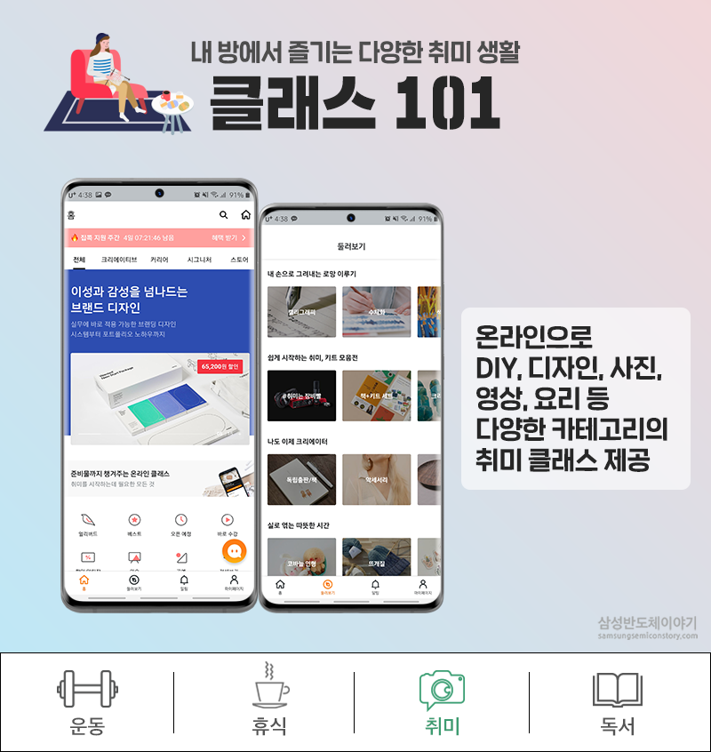 내방에서 즐기는 다양한 취미 생활 클래스 101
