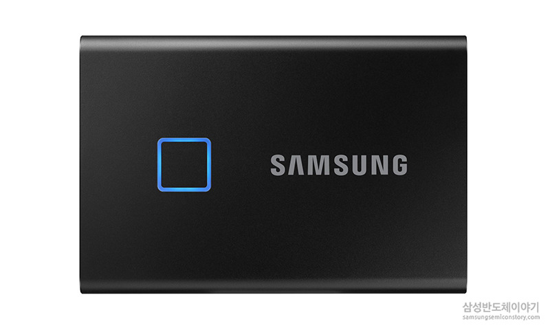 ▲삼성전자 포터블 SSD 'T7 Touch'