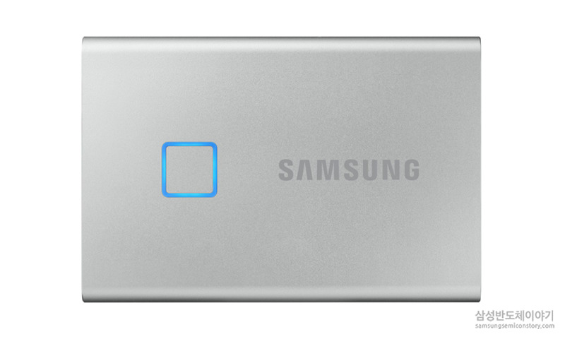 ▲삼성전자 포터블 SSD 'T7 Touch'