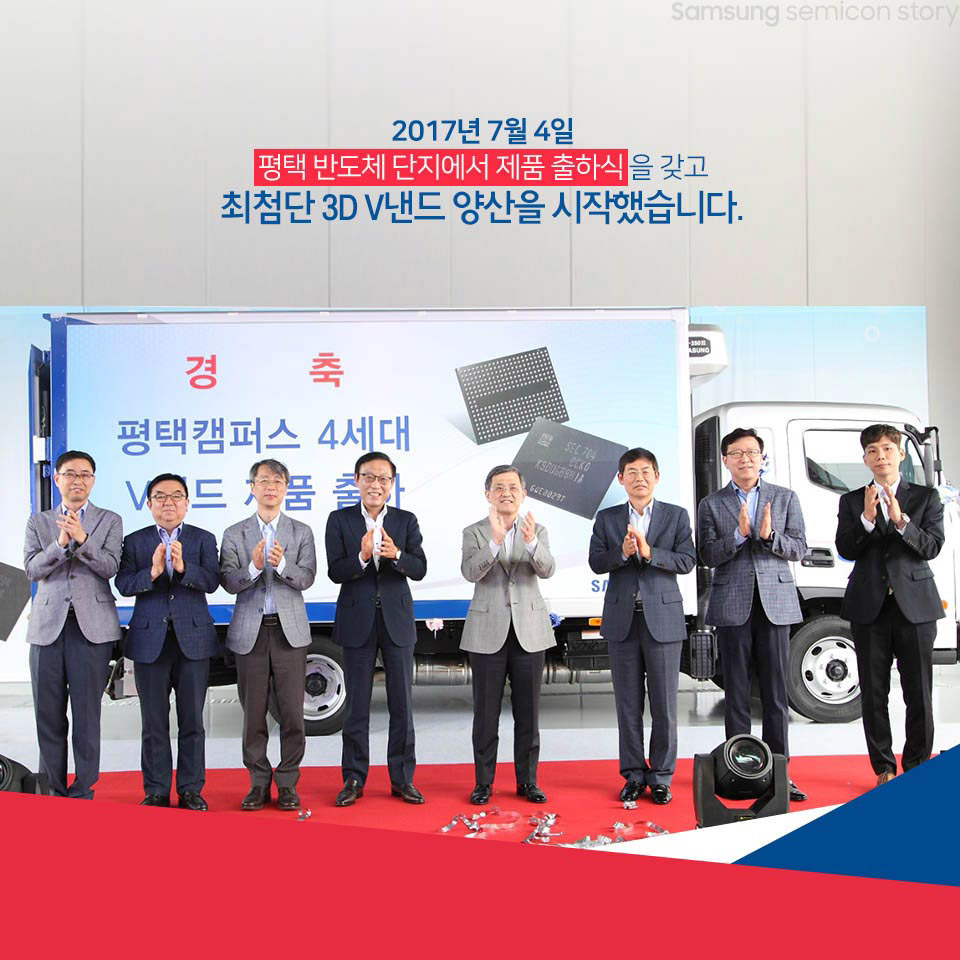 2017년 7월 4일 평택반도체단지 제품 출하식
