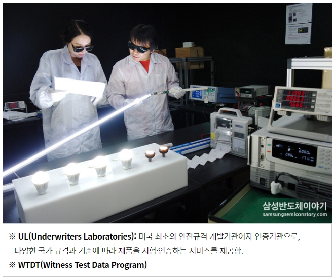 ■ 지난 4월엔 국내 조명업계 최초 美 UL 공식 안전시험소 자격 획득