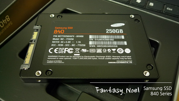 삼성 SSD 840 250기가의 뒷면