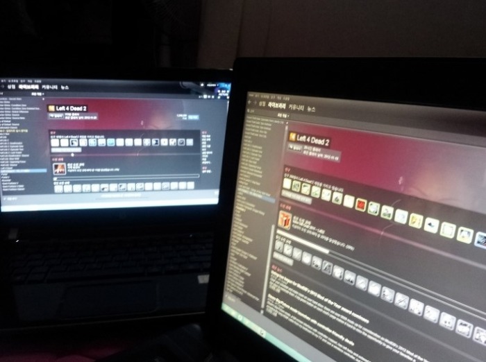 ▲ 게임은 Left 4 Dead 2 로 정했답니다