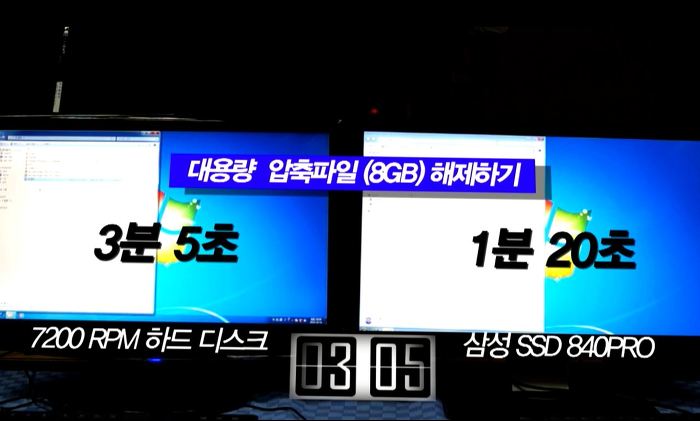 압축해제 속도 테스트