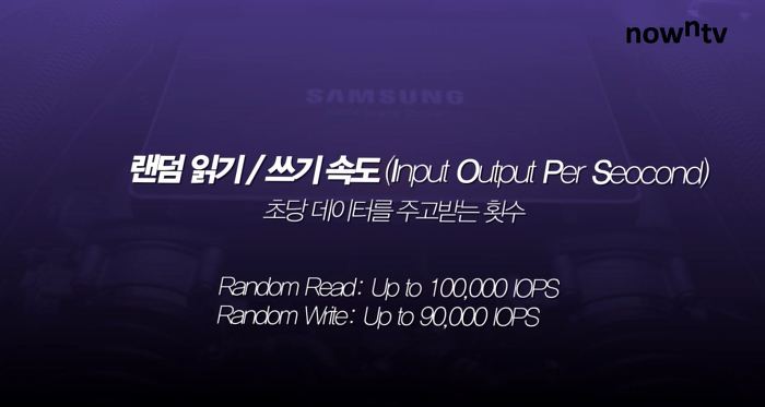 랜덤 읽기/쓰기 속도 IOPS