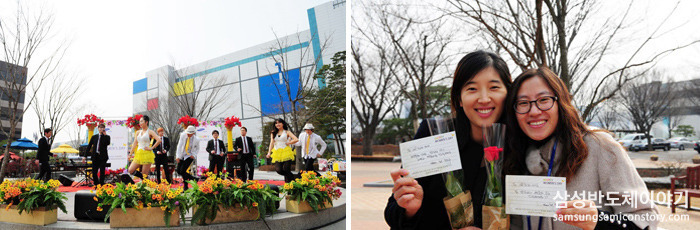  이상은 밴드의 열정 넘치는 무대에 이어 스윙댄스팀과 함께 호흡을 맞춘 아카펠라 그룹 에이파이브의 공연
