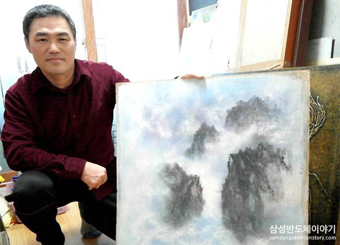 돌가루 그림 작가 예종현 씨