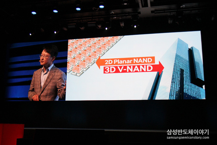 3D V낸드에 대한 보다 자세한 소개를 위해 플래시설계팀 경계현 전무가 무대에 올랐다