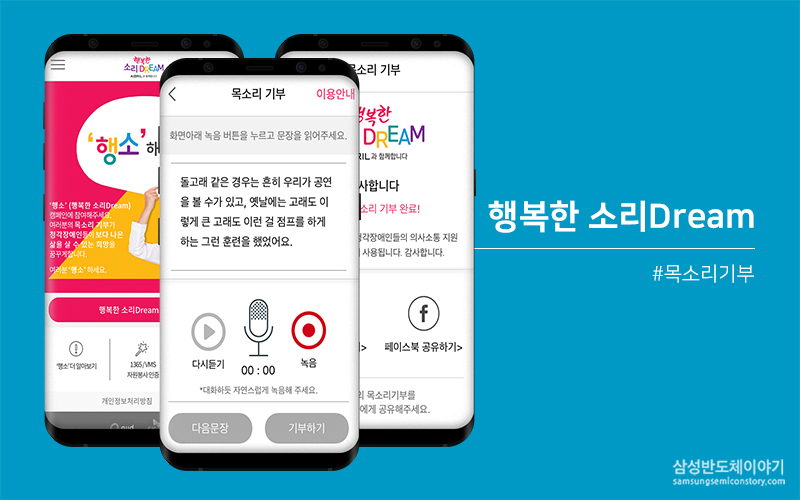 청각장애인을 위한 목소리 기부, 행복한 소리Dream