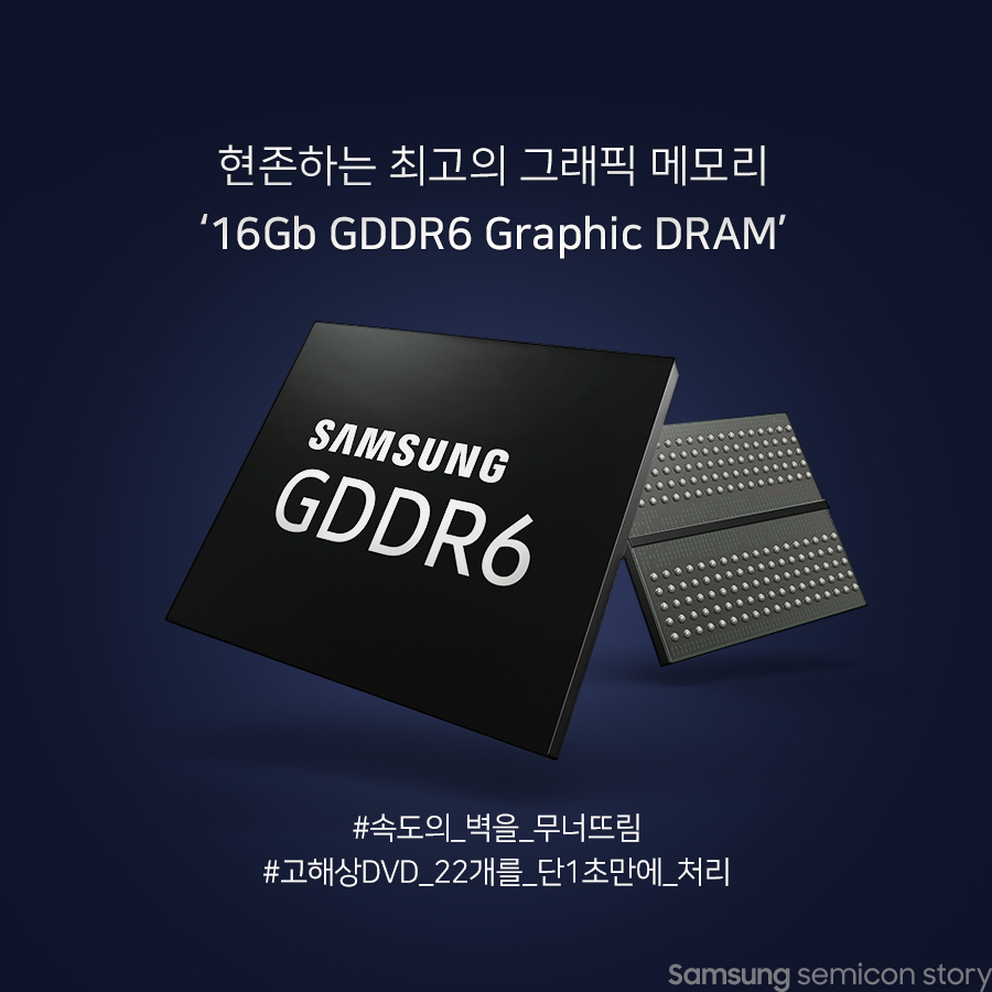 현존하는 최고의 그래픽 메모리, ‘16Gb GDDR6 Graphic DRAM'