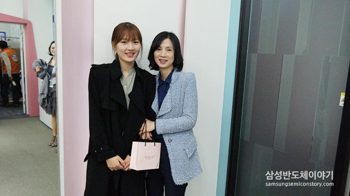 ▲ 박승희 선수(좌)와 미모의 어머니(우)