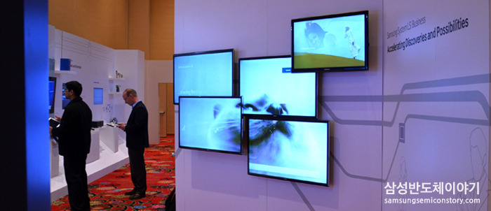 ▲CES 2014 삼성 System LSI 전시회 현장