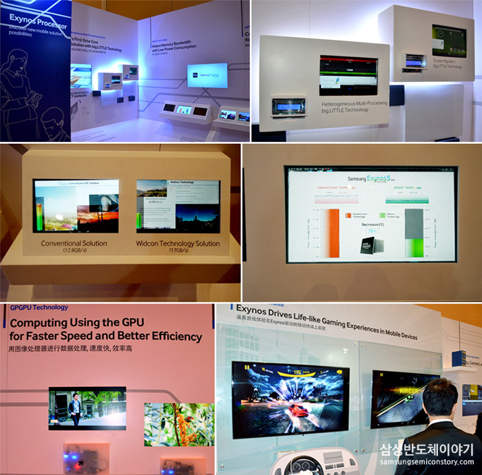 ▲CES 2014 삼성 System LSI 전시회 현장