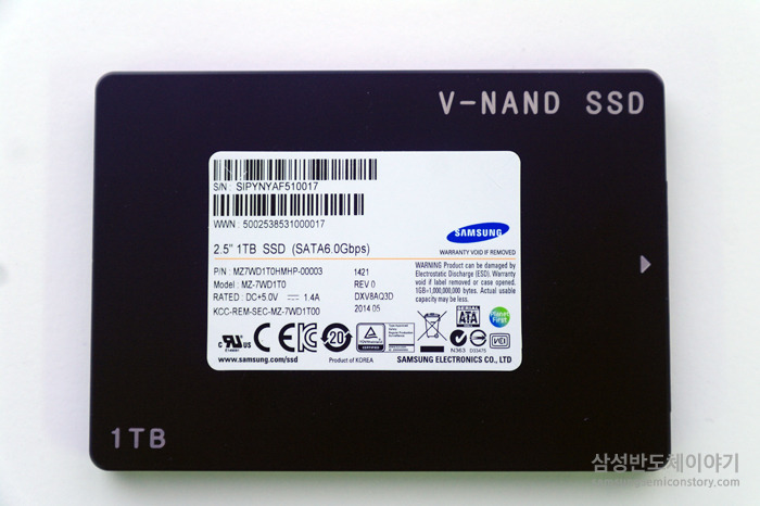 ▲ 2세대 3D V낸드를 적용한 프리미엄 PC용 SSD