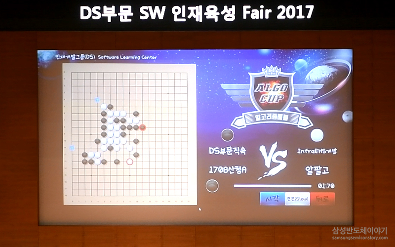 DS부문 SW 인재육성 Fair 2017 에서 진행중인 육목 진행장면