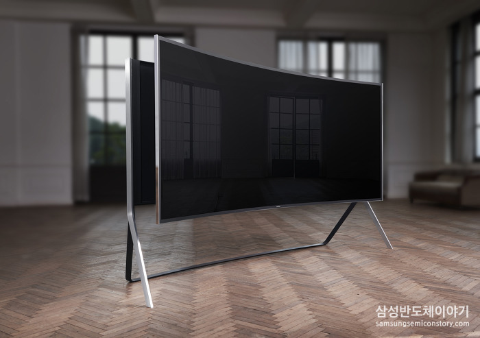 이번에 장관상을 받는 UHD 벤더블 TV