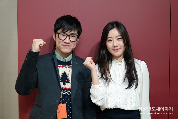이번행사의 사회를 맡은 임성걸, 강태희 사원